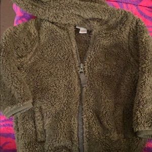 Hooded zip up sweater